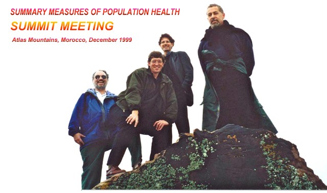 Michael Wolfson, Erik Nord, Jean-Marie Robine and myself in the Atlas Mountains, Morocco, December 1999